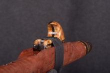 Red Curly Tiger Native American Flute, Minor, High C-5, #T4E (10)